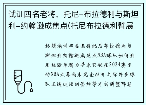 试训四名老将，托尼-布拉德利与斯坦利-约翰逊成焦点(托尼布拉德利臂展)